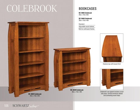 E & G Amish Furniture 2016 Schwartz Creations 书柜 目录 / Bookcases / 第 6 页