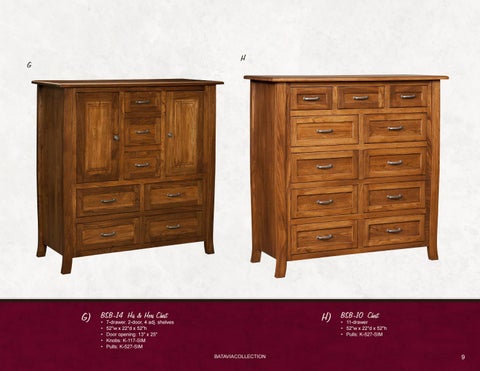 E & G Amish Furniture 2016 Brookside 家具 卧室 目录 / Bedrooms / 第 8 页