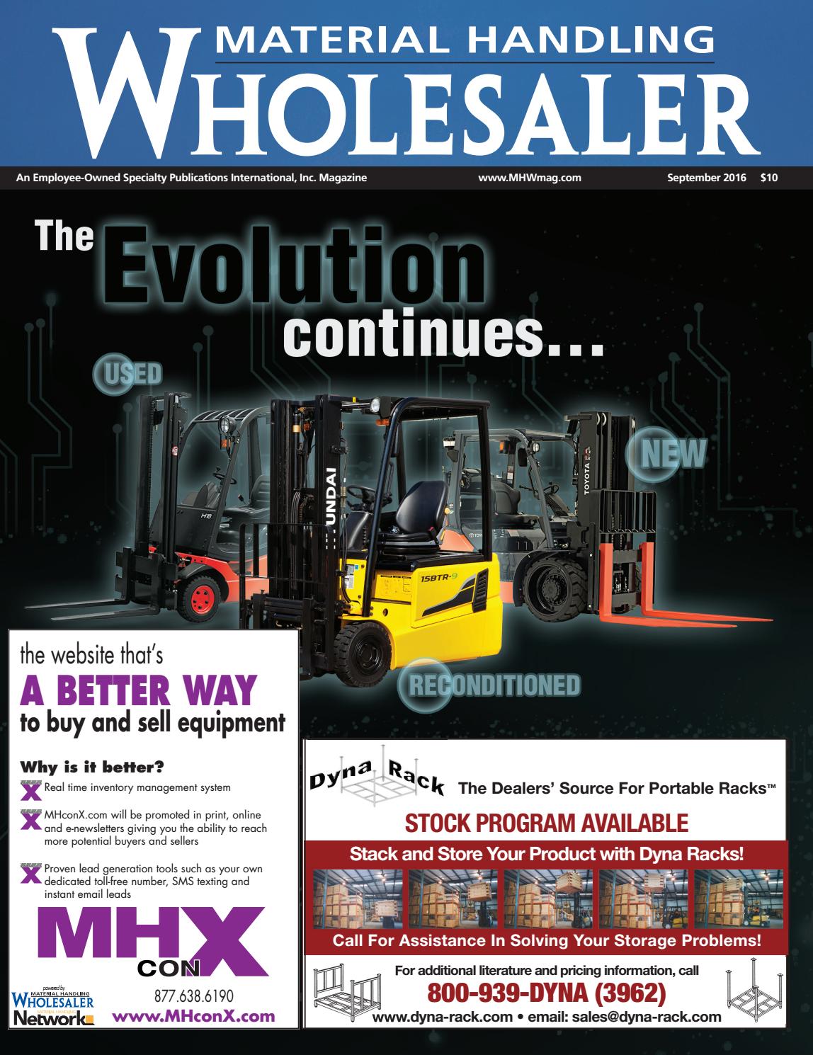 September 2016 Material Handling Wholesaler by Material Handling