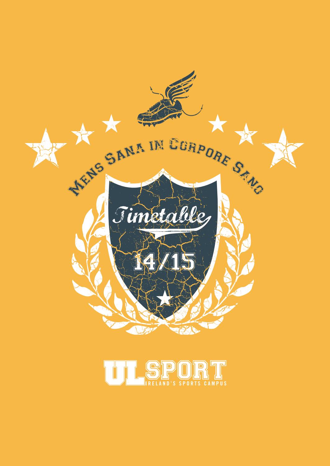 UL Sport Timetable 2014 by One Little Studio Issuu