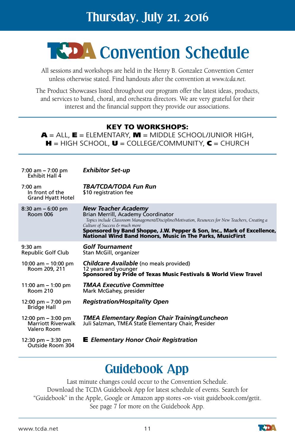 2016 TCDA Convention Program by Texas Choral Directors Association - Issuu 2016 TCDA Convention Program by Texas Choral Directors Association - Issuu