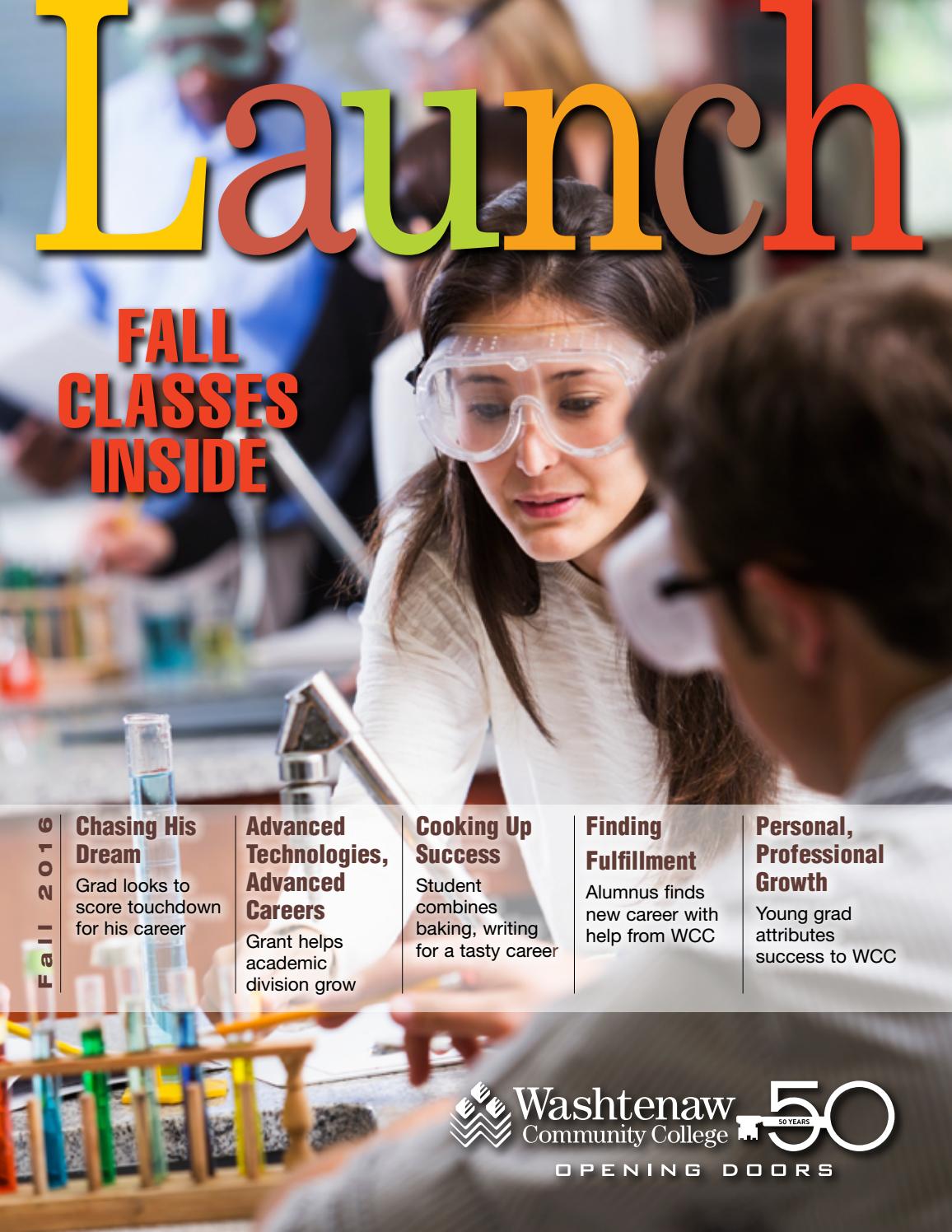 Launch fall 2016 by Washtenaw Community College Issuu