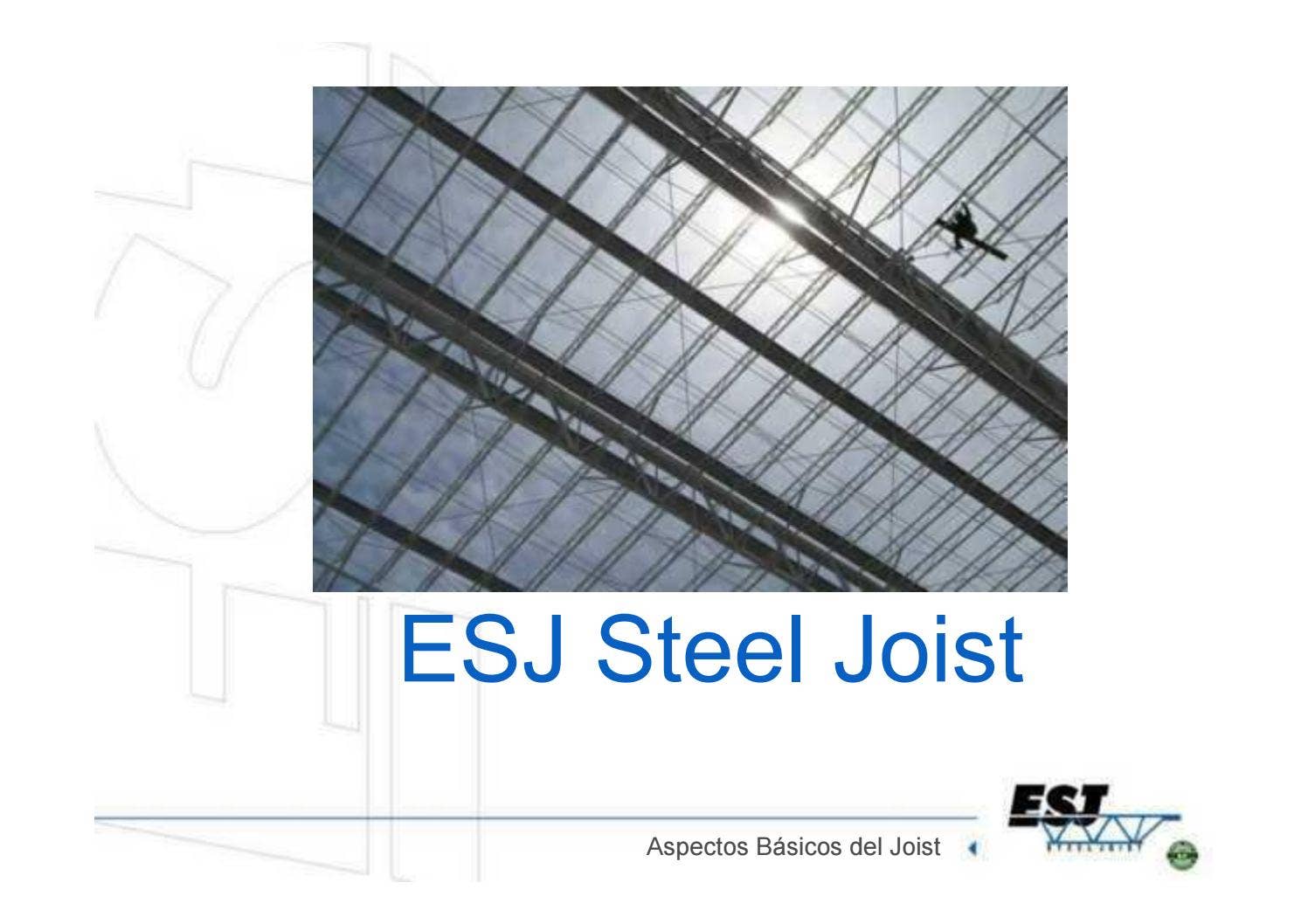 Taller Esj Steel Joist by IMCA - Issuu