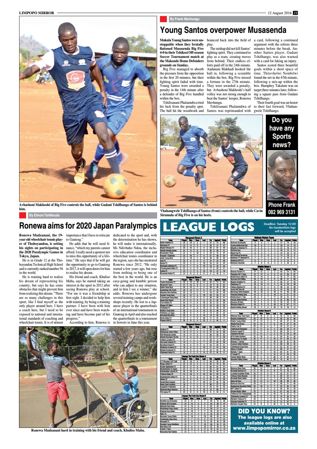 12 August 2016 Limpopo Mirror by Issuu