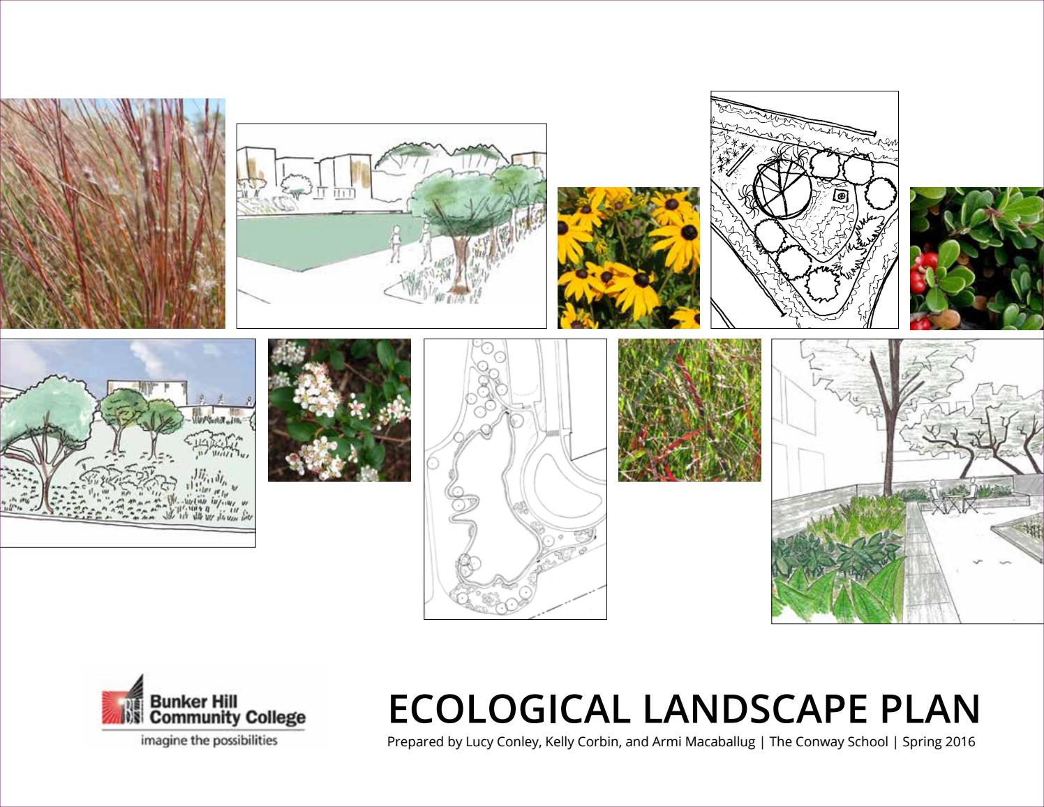 Ecological Landscape Plan for Bunker Hill Community College by The