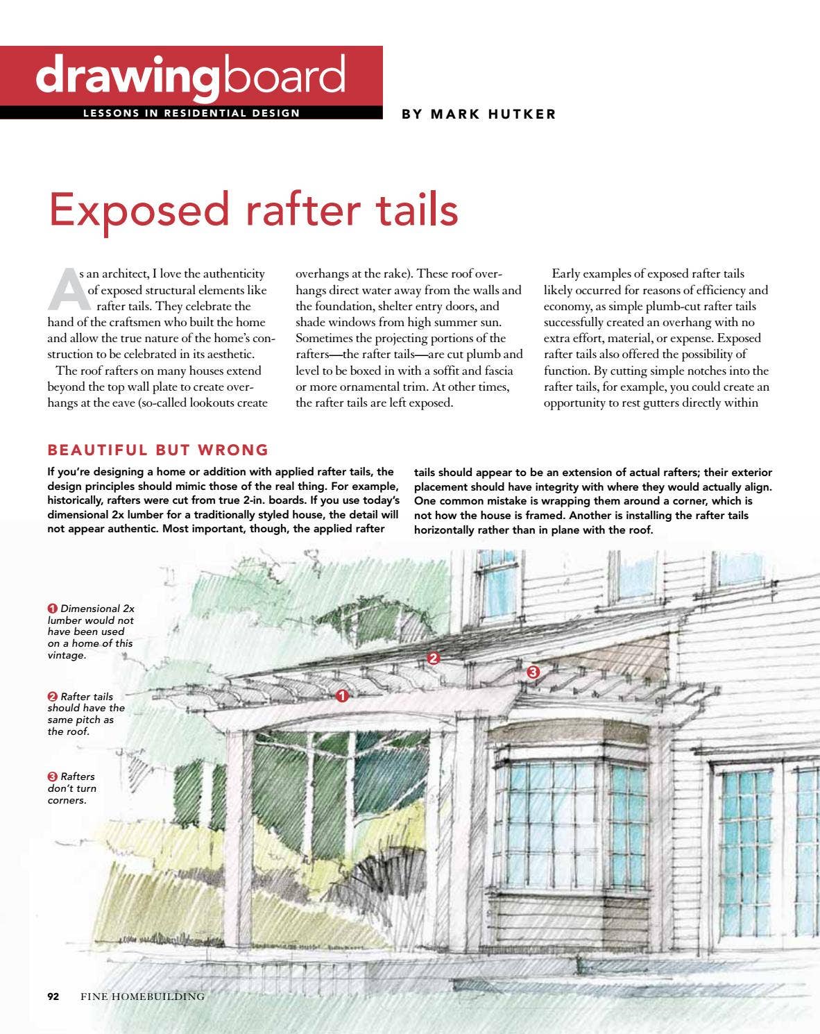Open Rafter Tail Design Exposed rafter tails by Hutker Architects - Issuu