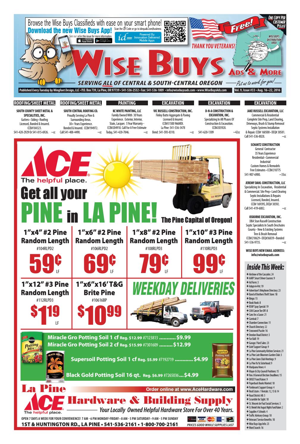 Wise Buys 081616 by Wise Buys Ads & More Issuu