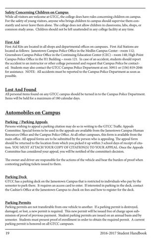 gtcc 2016 2017 student handbook by guilford technical community gtcc application form