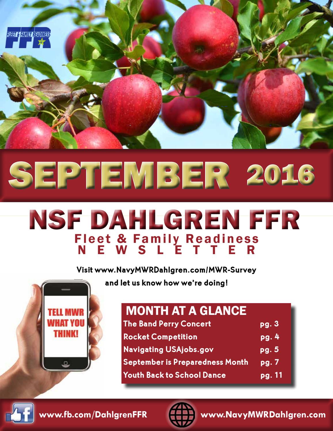 NSF Dahlgren MWR September Newsletter by Dahlgren Marketing Issuu