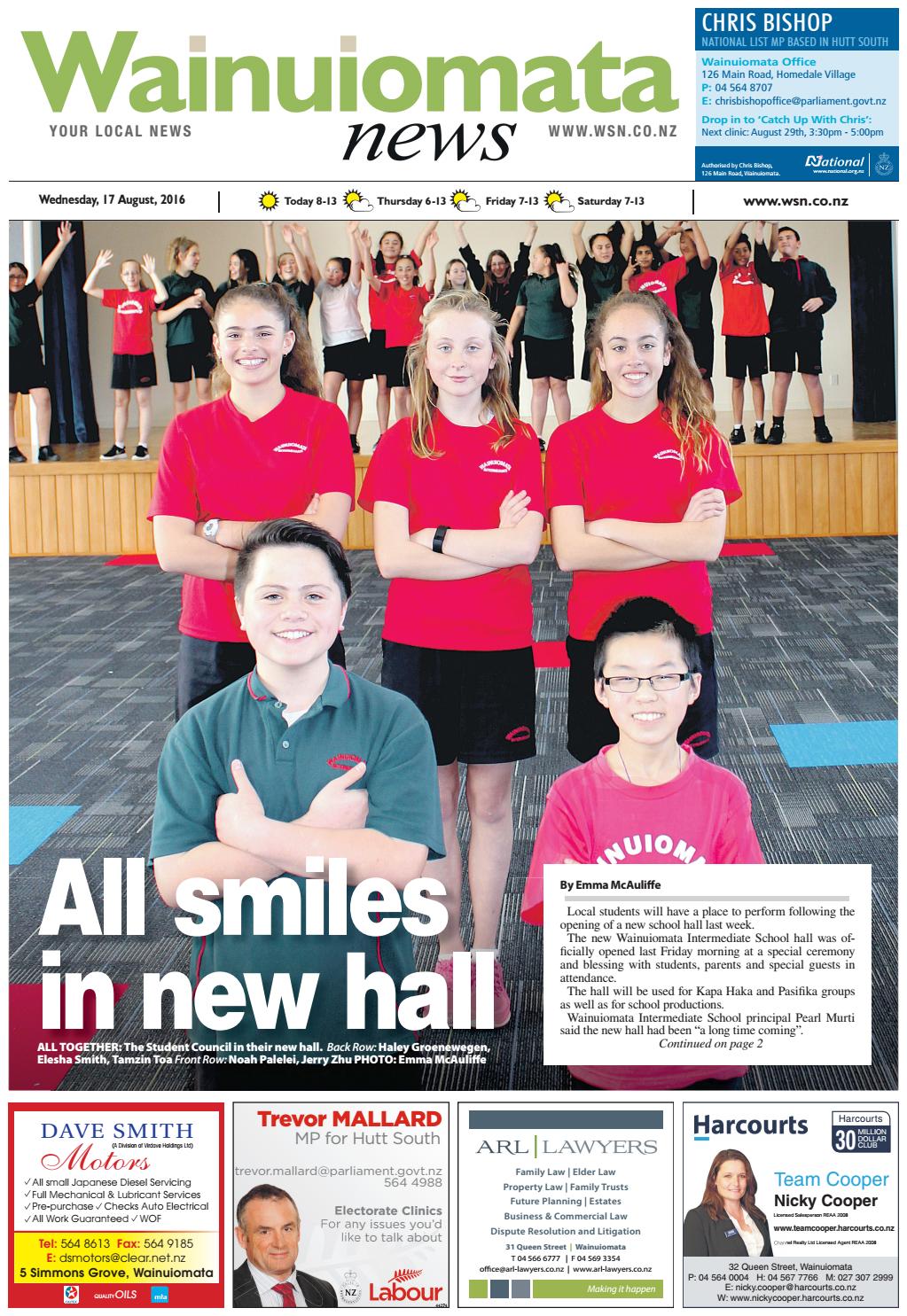 Wainuiomata News 170816 by Local Newspapers Issuu