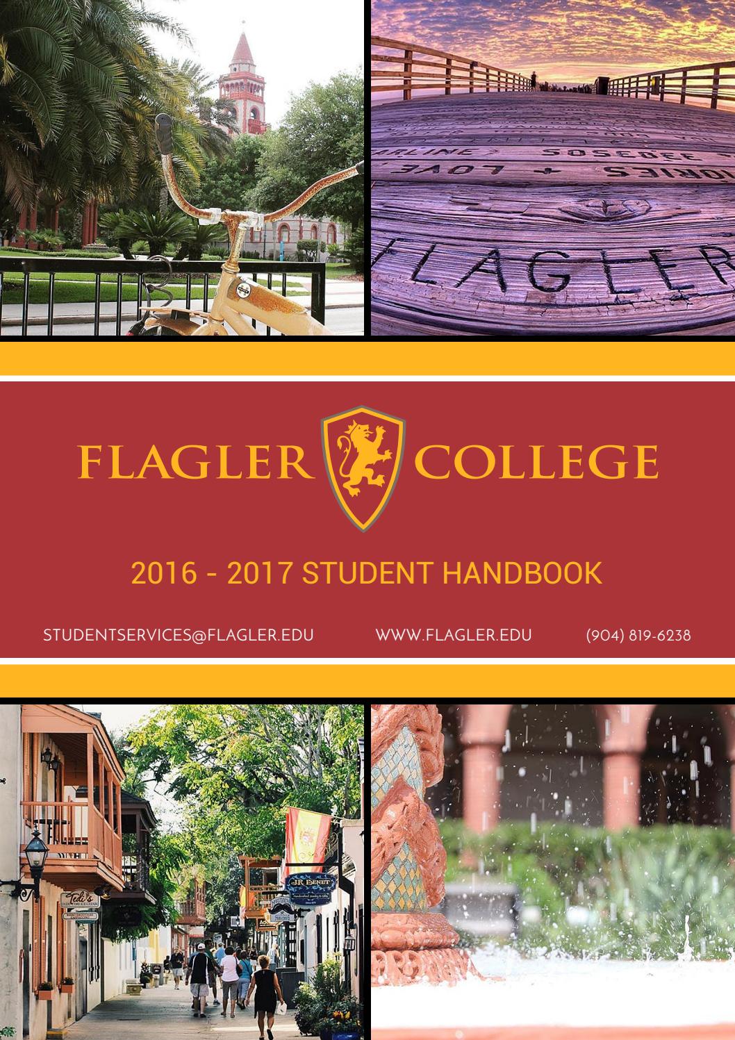 Student handbook 2016 2017 by Flagler College Issuu