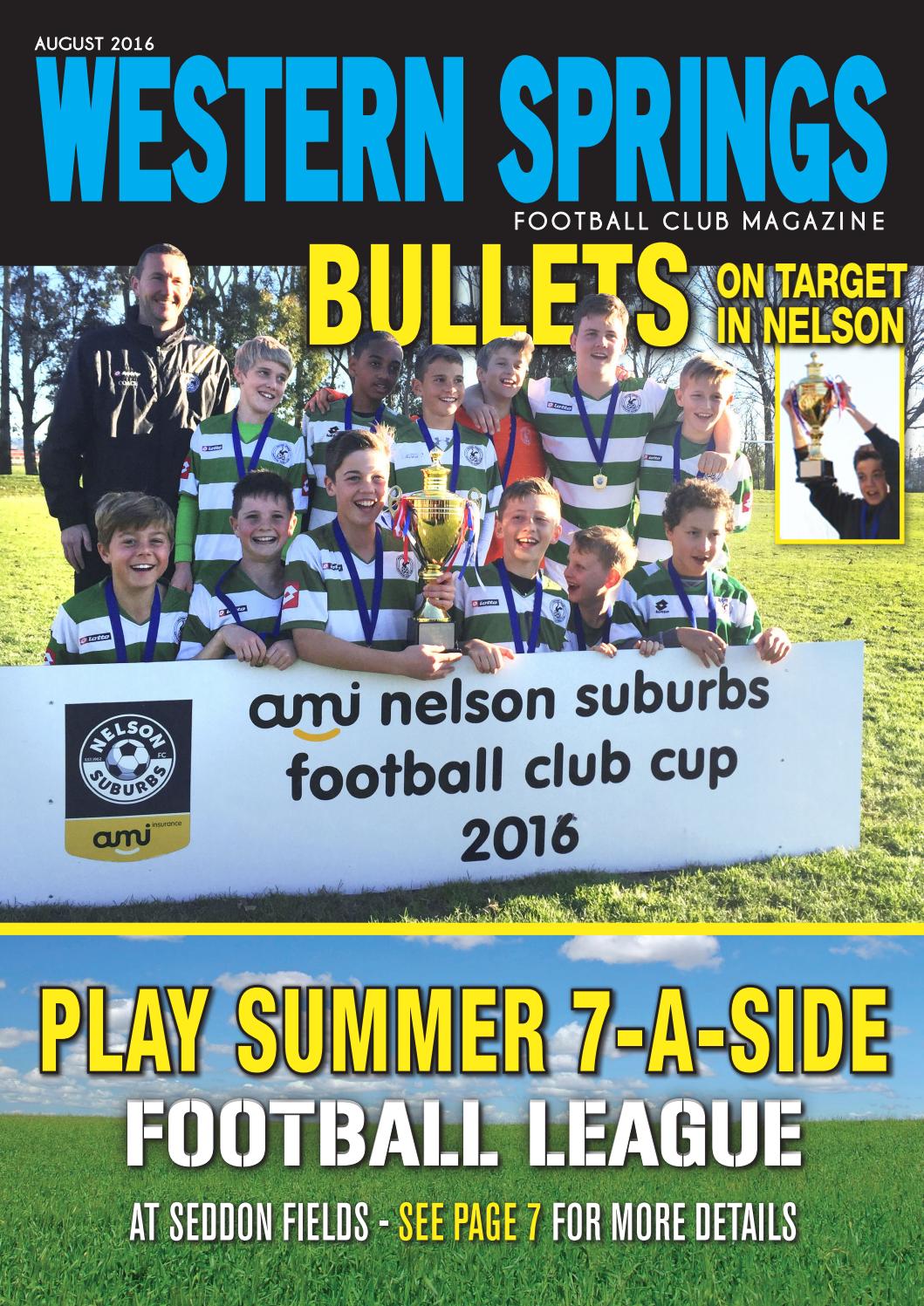 Western Springs Football Club Magazine August 2016 by Minimax Design