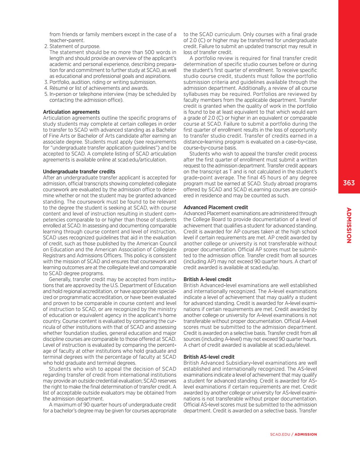 Scad application requirements picture
