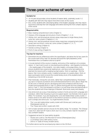 AQA GCSE English Language and Literature: Teacher's Guide by Collins ...