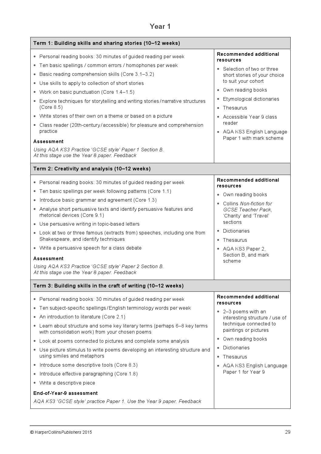 AQA GCSE English Language and Literature: Teacher's Guide by Collins ...
