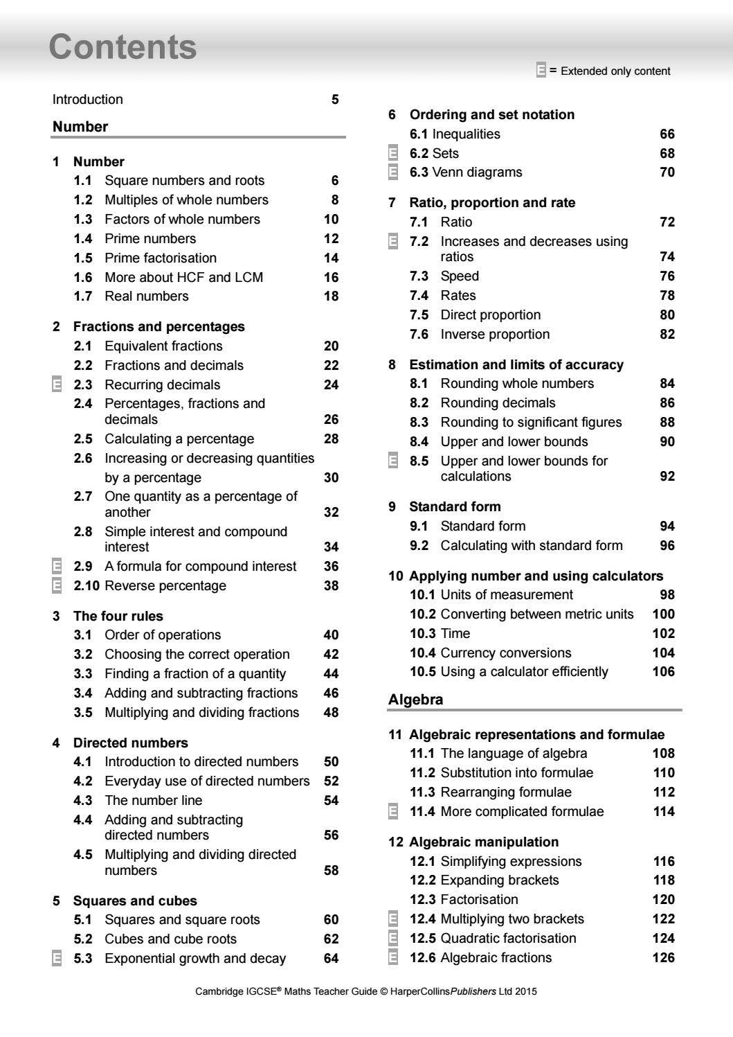 Cambridge IGCSE Maths: Teacher Guide by Collins - Issuu