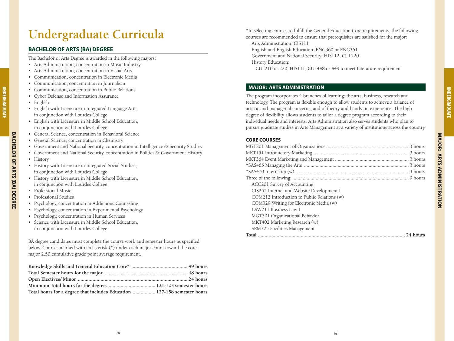 20162017 Undergraduate Course Descriptions by Tiffin University Issuu