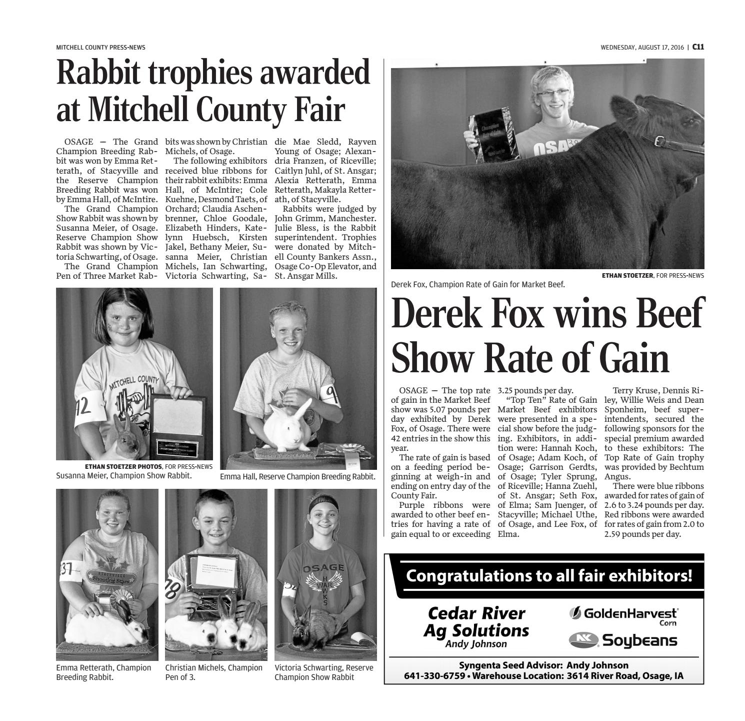 Mitchell county fair by Globe Gazette Issuu