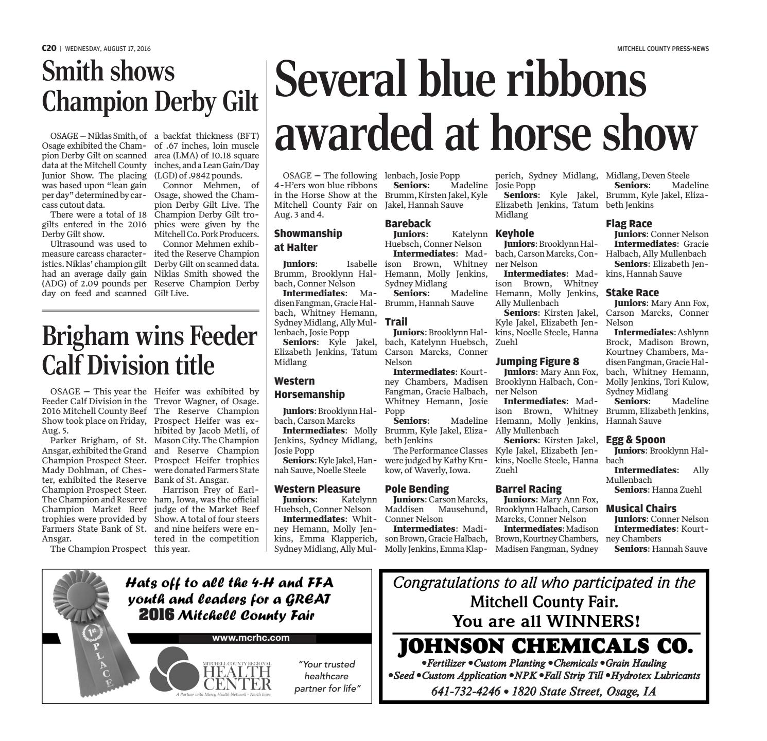 Mitchell county fair by Globe Gazette Issuu