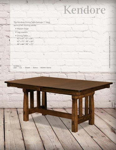 E & G Amish Furniture 2016 室内 Hardwoods 餐桌 目录 / Dining / 第 11 页