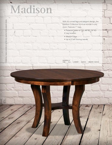 E & G Amish Furniture 2016 室内 Hardwoods 餐桌 目录 / Dining / 第 14 页