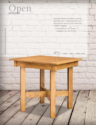 E & G Amish Furniture 2016 室内 Hardwoods 餐桌 目录 / Dining / 第 16 页