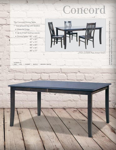 E & G Amish Furniture 2016 室内 Hardwoods 餐桌 目录 / Dining / 第 7 页