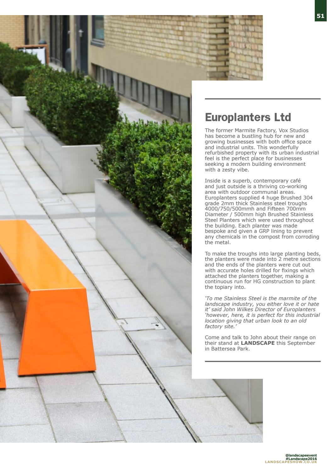 LANDSCAPE Preview August 2016 By LANDSCAPE Show Issuu