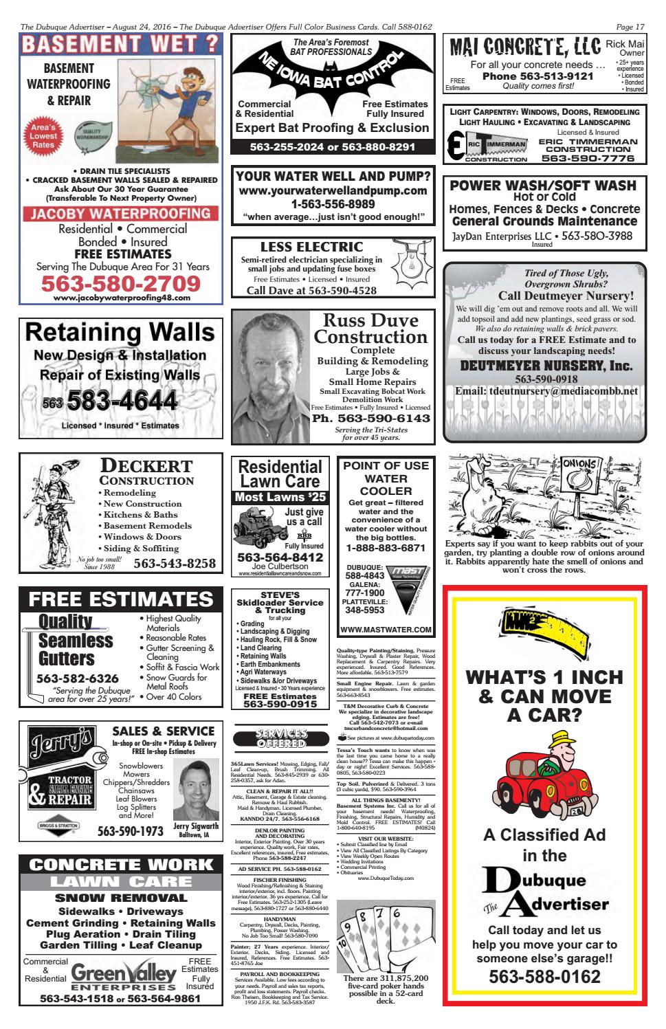 The Dubuque Advertiser August 24 2016 By Issuu The Dubuque Advertiser August 24