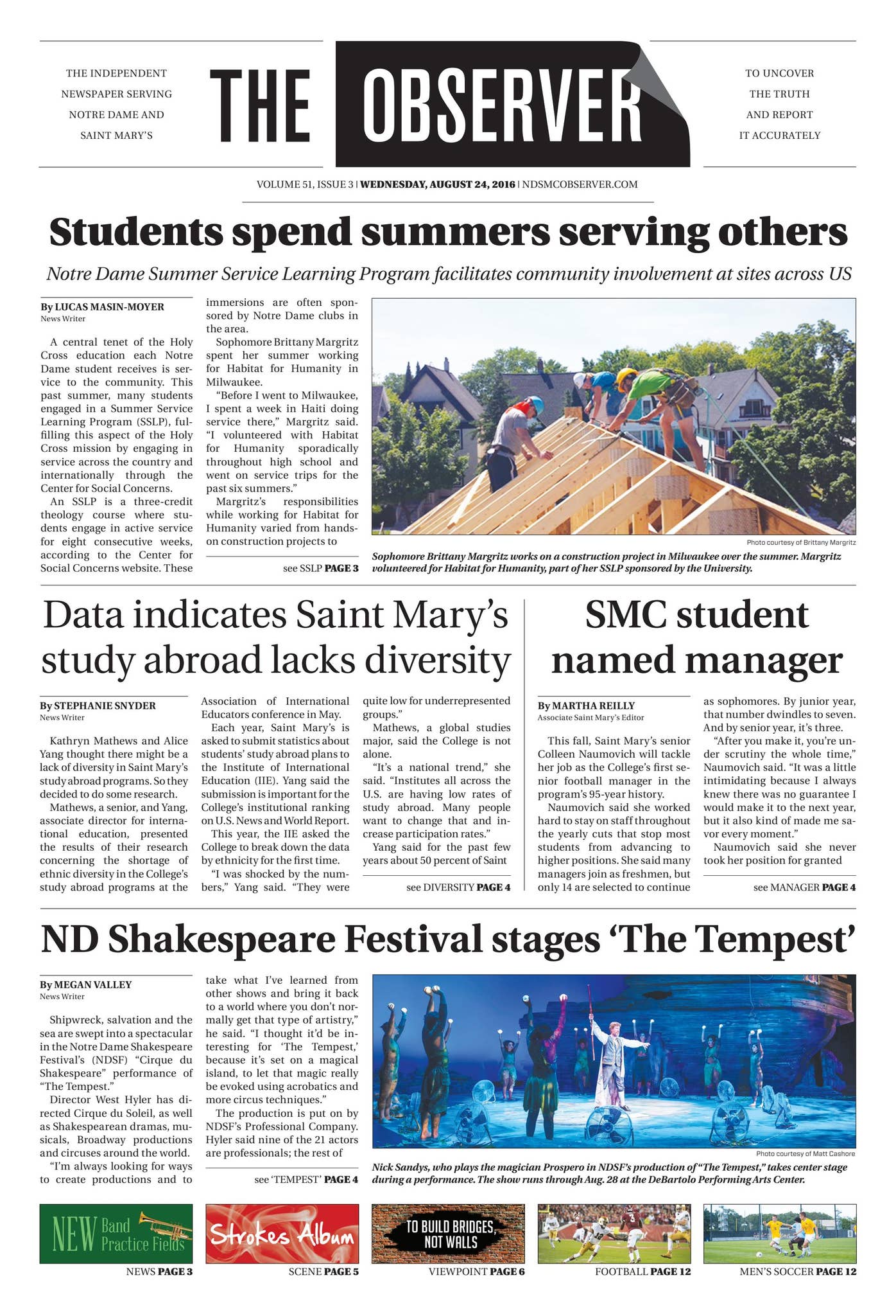 Weekly Observer Print Edition of The Observer for Wednesday, August 24, 2016 by The ...