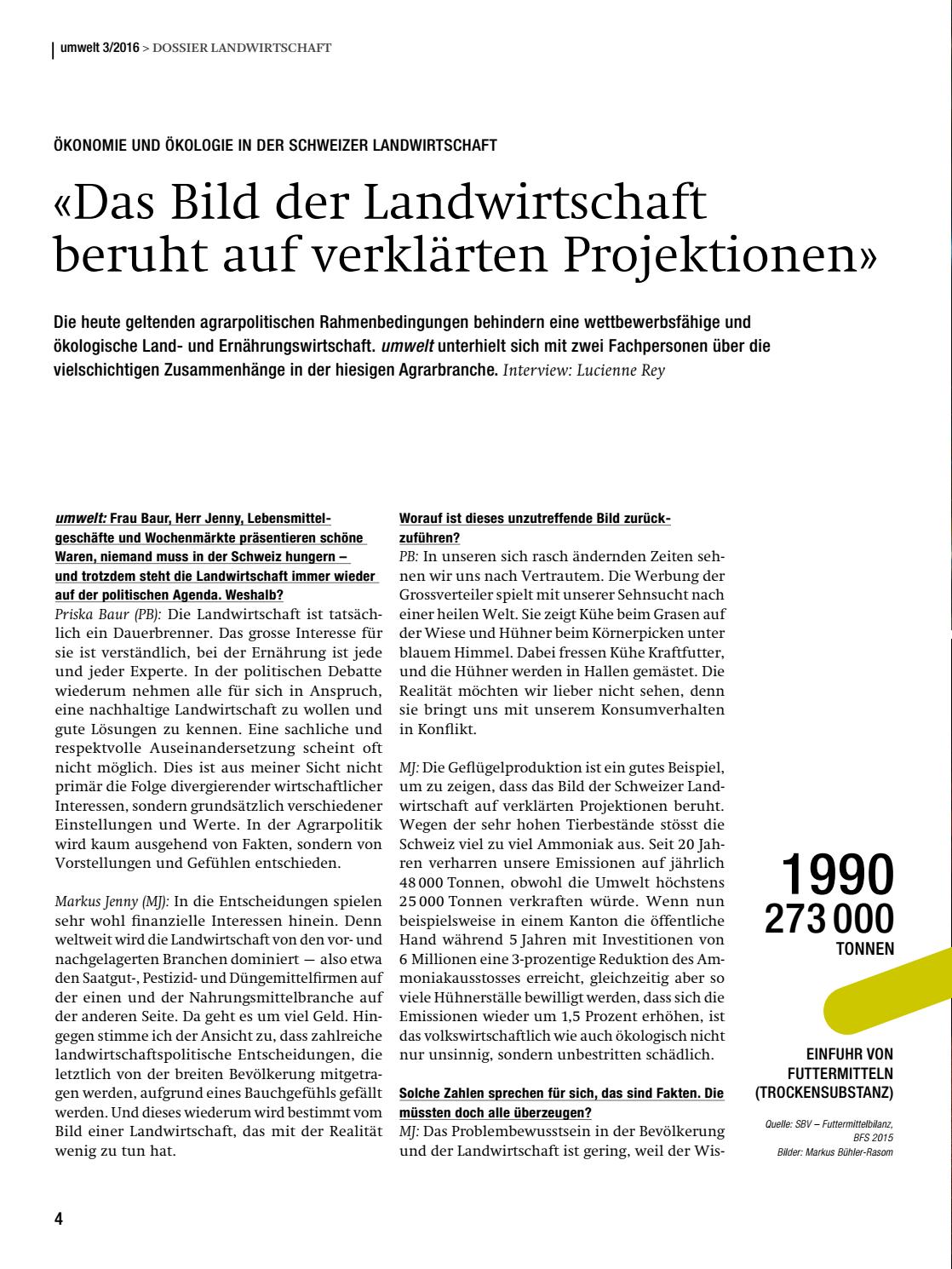 Landwirtschaft und Ernährung by Federal Office for the Environment FOEN