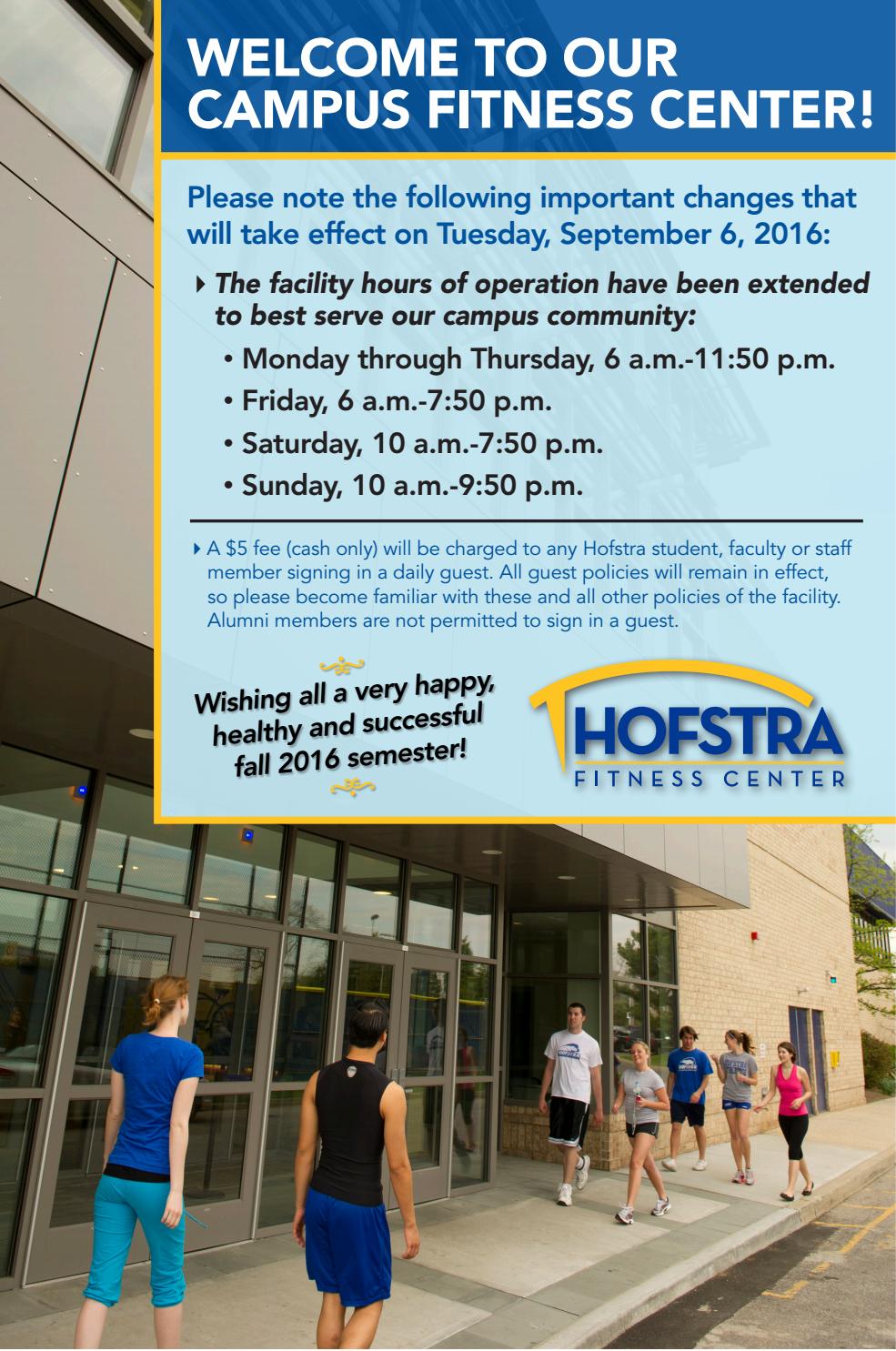 Fitness Center Poster by Hofstra University Issuu