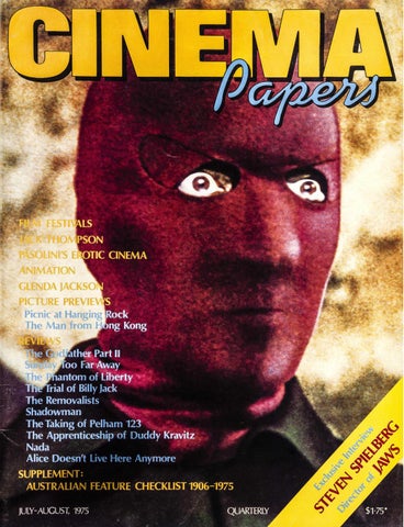 Cinema Papers July-August 1975 by UOW Library - issuu