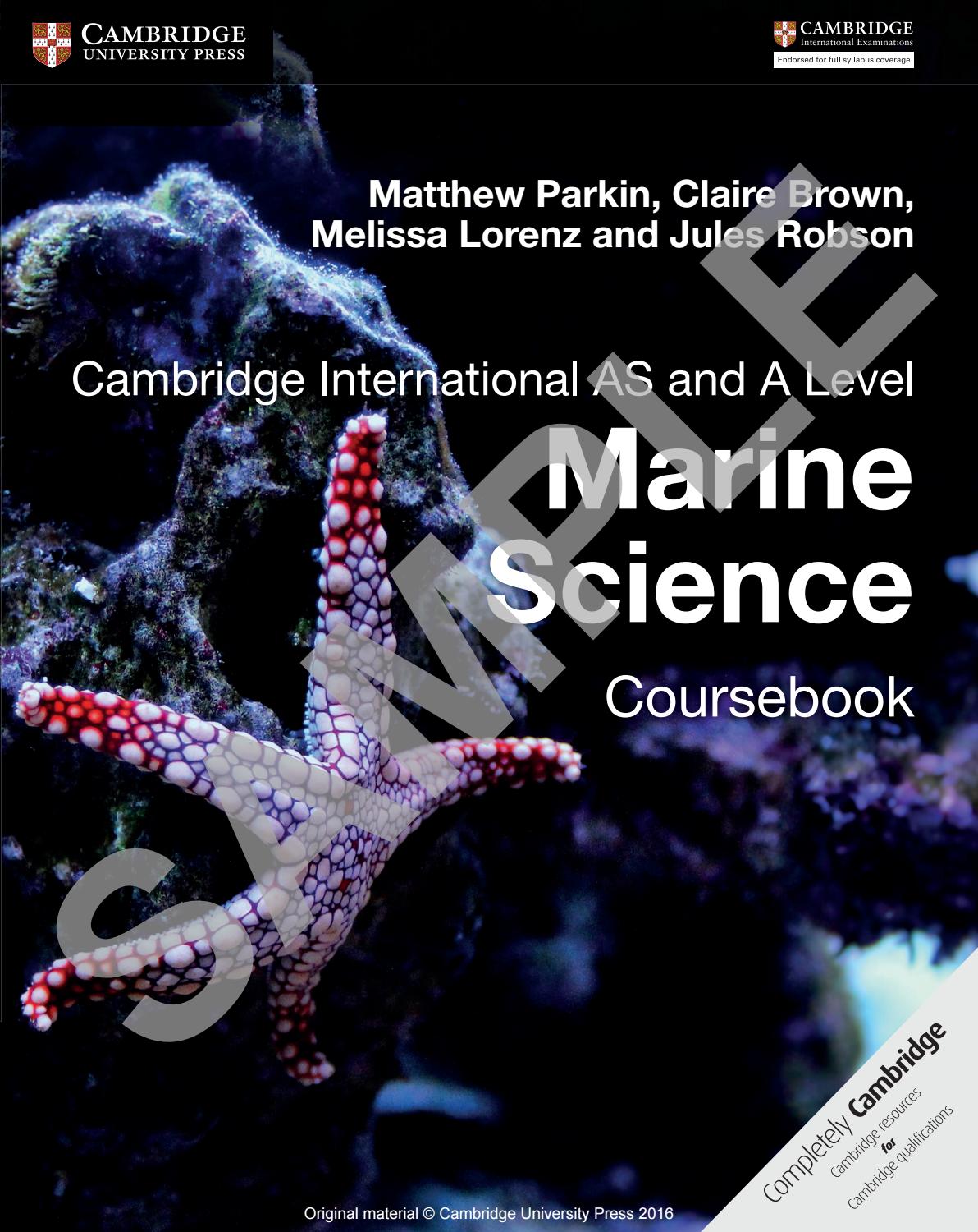 Preview Cambridge International AS and A Level Marine Science by