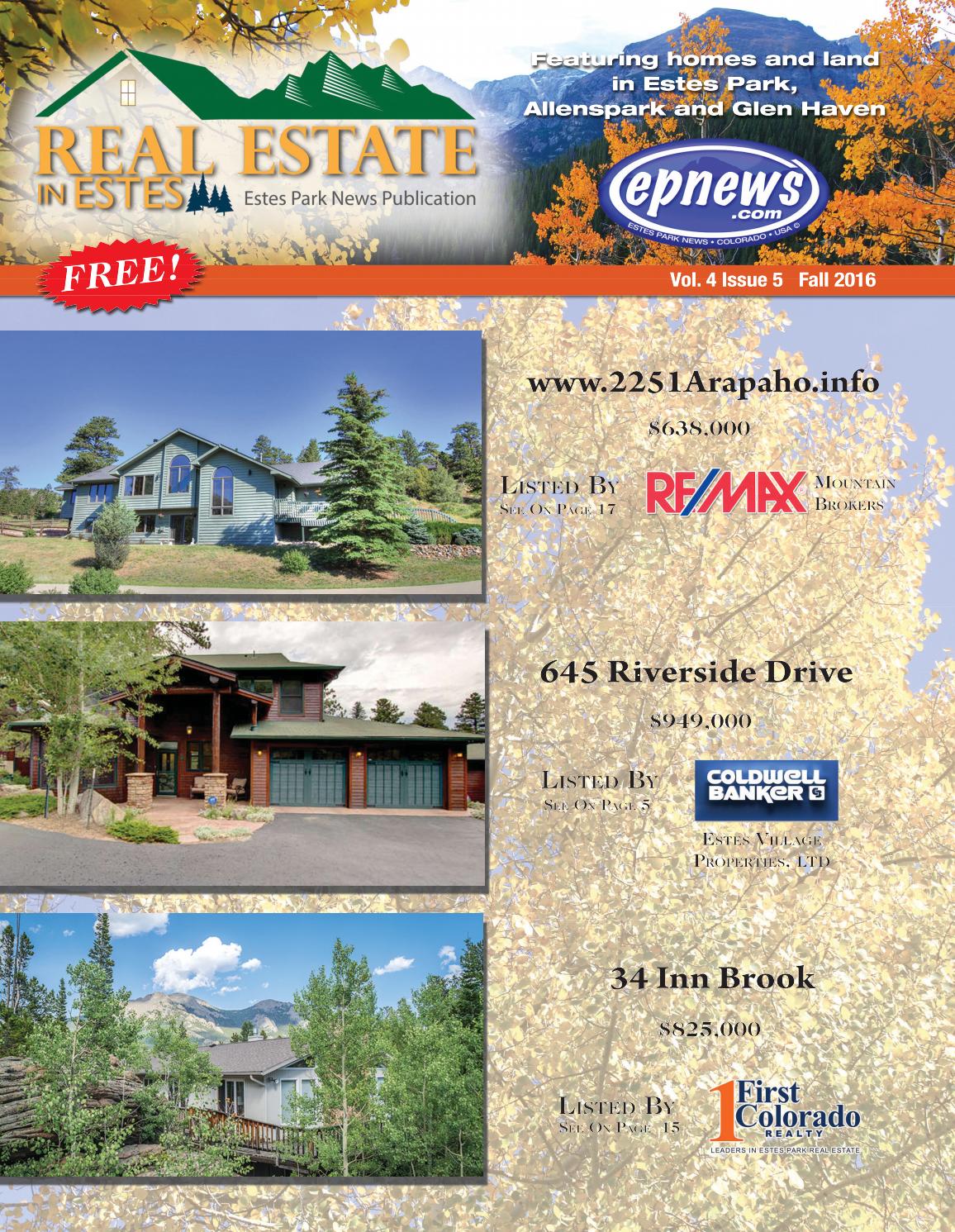 Real Estate in Estes, Fall 2016 by Estes Park News, Inc Issuu