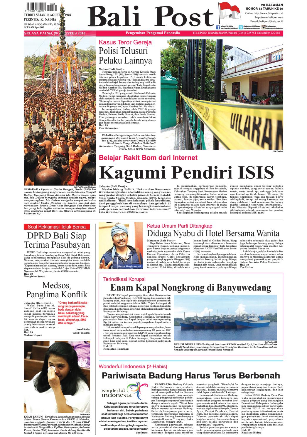 Edisi 30 Agustus 2016 Balipost Com By E Paper Kmb Issuu<script async src=