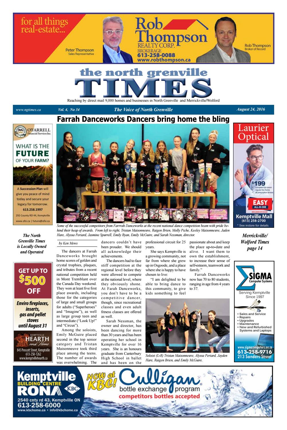 Aug 24 Issue 34 Ng Times By The North Grenville Times Issuu