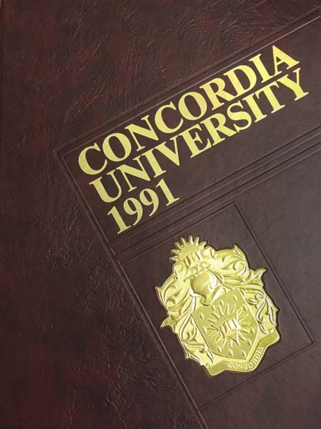 Concordia University Yearbook, 1991 by Concordia University Advancement Issuu