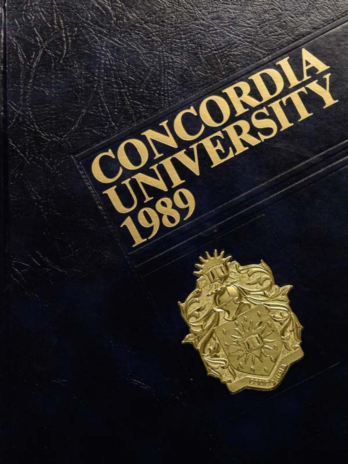 Concordia University Yearbook, 1989 by Concordia University Advancement Issuu