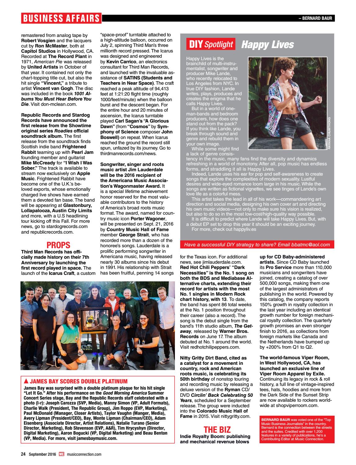 Music Connection September 2016 By Music Connection Issuu