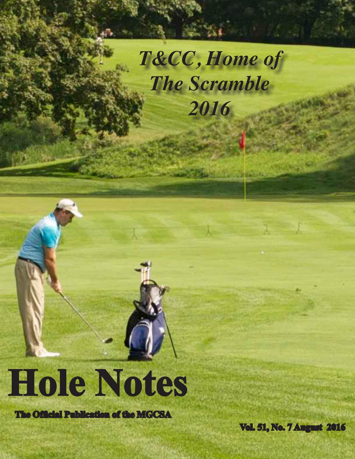 Hole Notes August 2016 by Minnesota Golf Course Superintendents ...