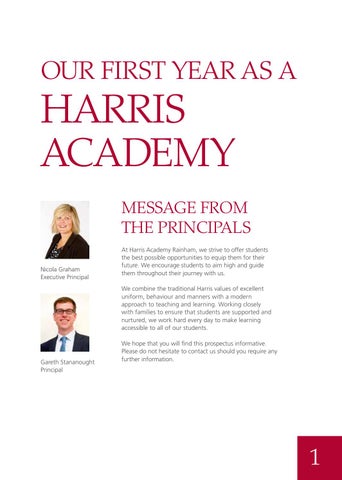 Harris Academy Rainham Prospectus by Cleverbox UK Ltd - Issuu
