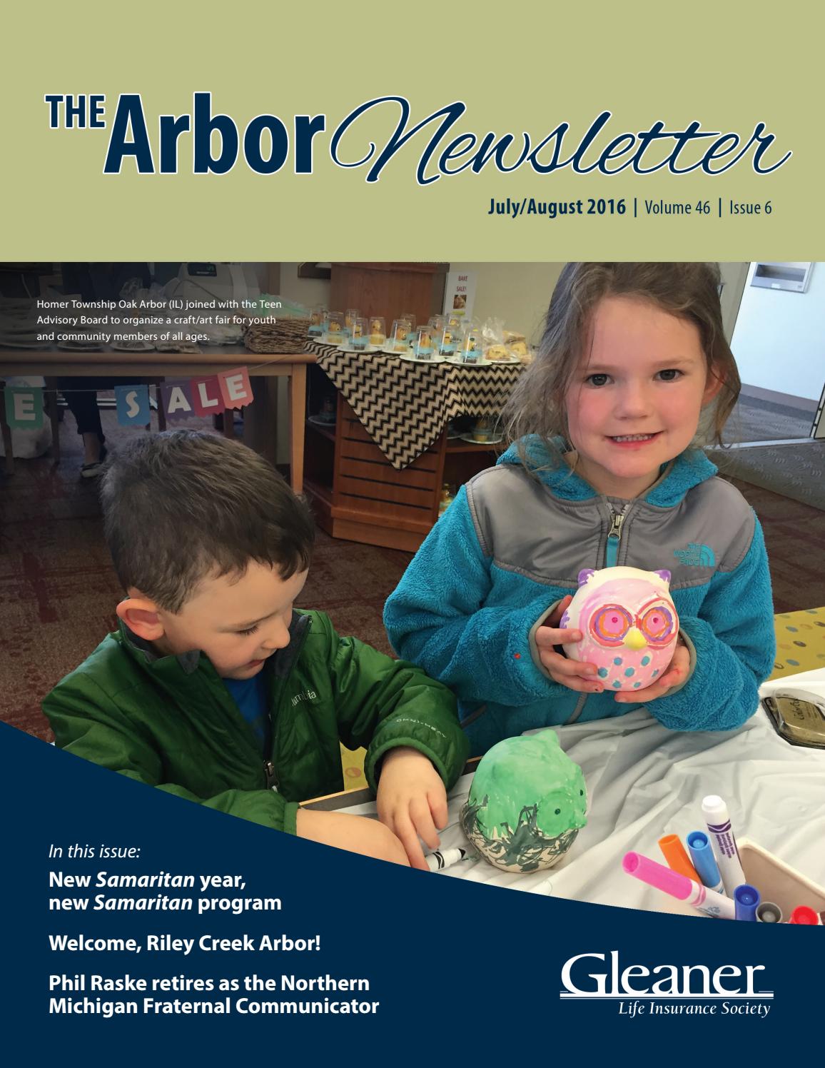 The Arbor Newsletter July/August 2016 by Gleaner Life