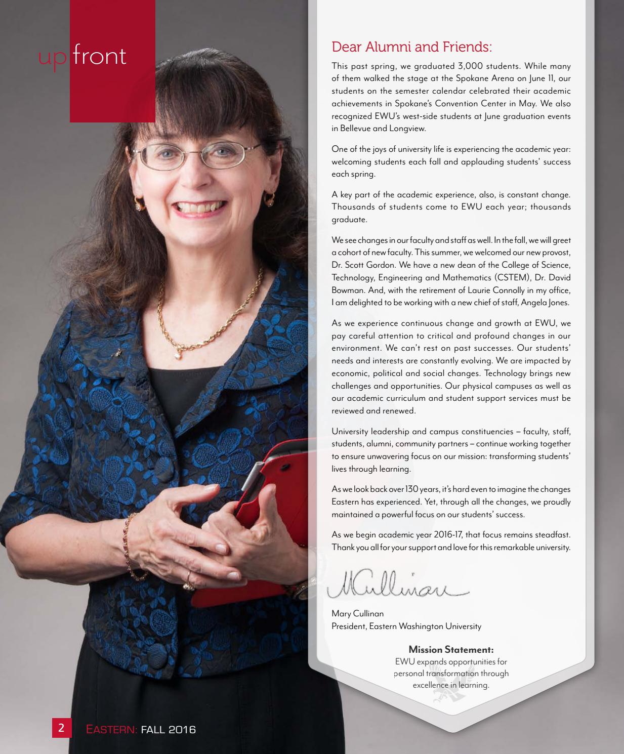 Eastern Magazine | Fall 2016 by Eastern Washington University - Issuu