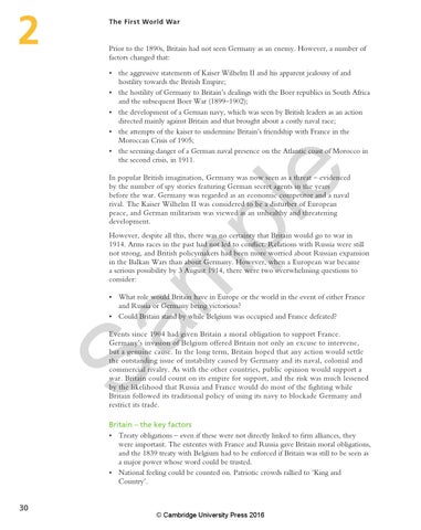 Preview History for the IB Diploma Paper 2: Causes and Effects of War ...