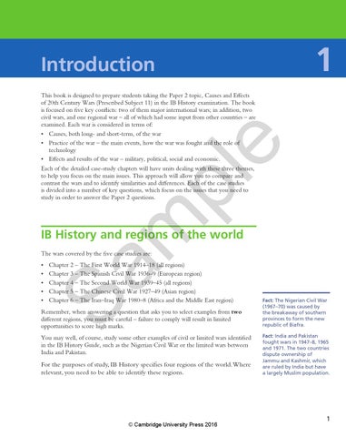Preview History for the IB Diploma Paper 2: Causes and Effects of War ...