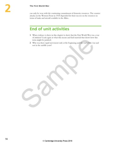 Preview History for the IB Diploma Paper 2: Causes and Effects of War ...
