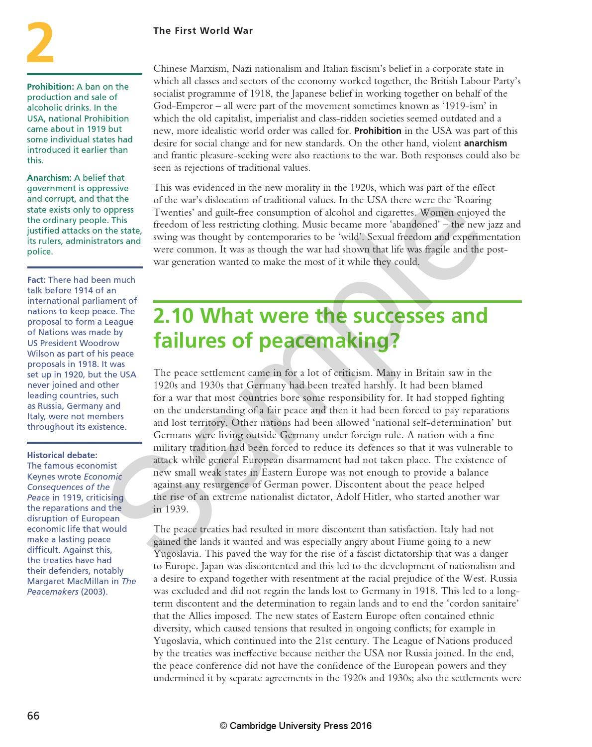 Preview History for the IB Diploma Paper 2: Causes and Effects of War ...