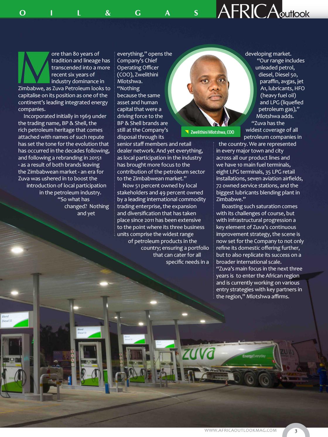 ZUVA PETROLEUM by Outlook Publishing Issuu
