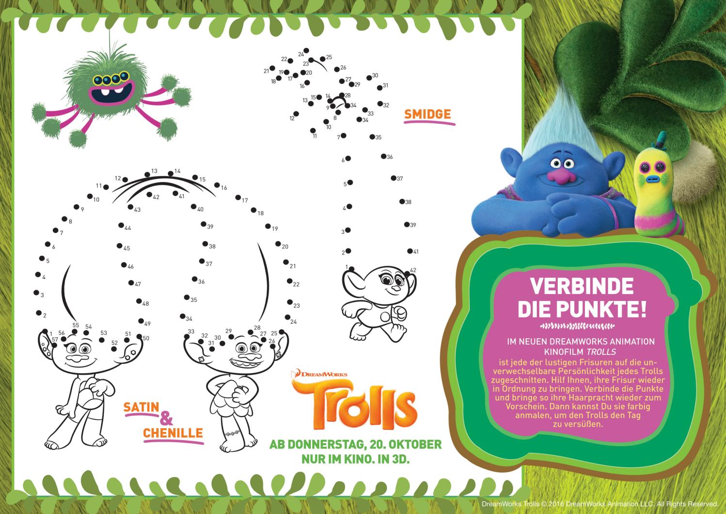 Rz trolls activitysheet connect the dots ger druck by CINEPLEX Issuu